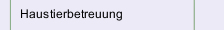 Haustierbetreuung